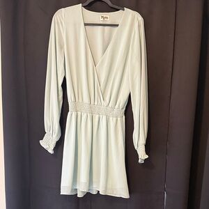 Show Me Your MuMu Light Blue Long Sleeve Dress